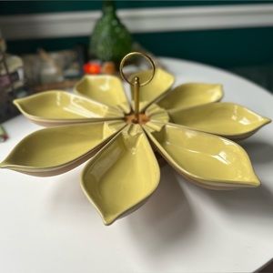 SOLD 🥑Mid Century Modern Ernest Sohn Daisy/Retro Flower Lazy Susan